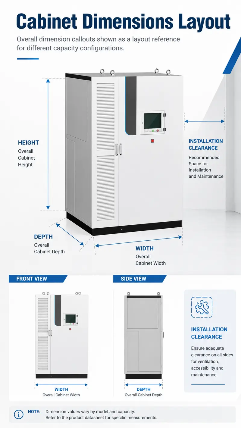100–500kWh Cabinet Battery Container with Liquid Cooling — detail 1