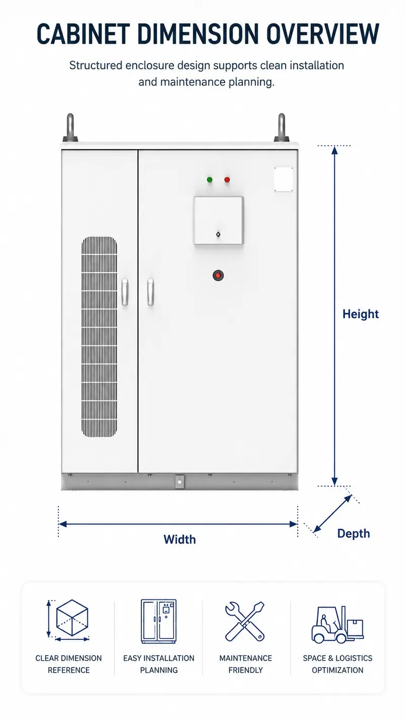 100–500kWh Liquid-Cooled Lithium Battery Storage Cabinet — detail 1