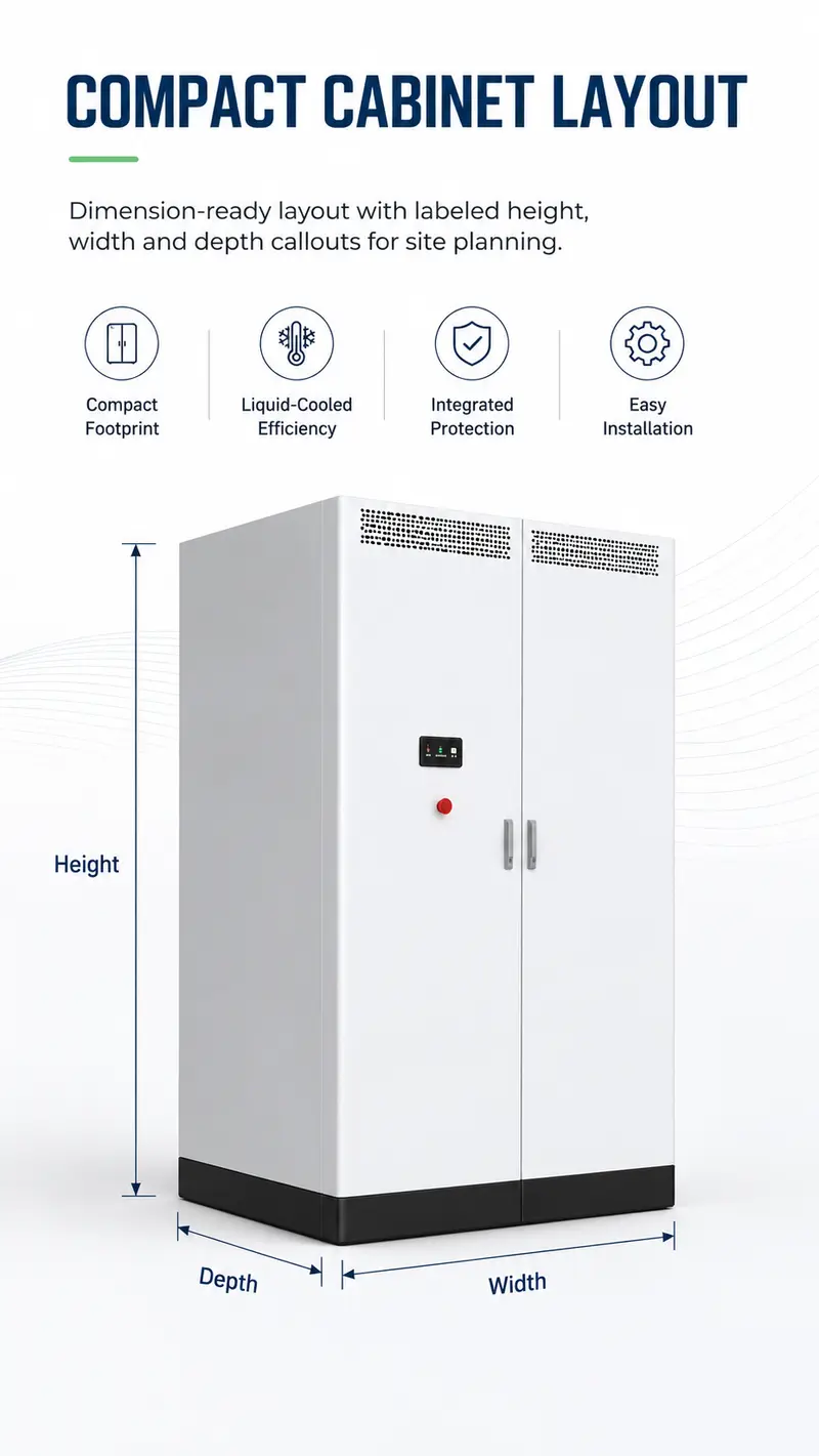 90kW / 266kWh Outdoor All-in-One Liquid-Cooled Storage Cabinet — detail 1