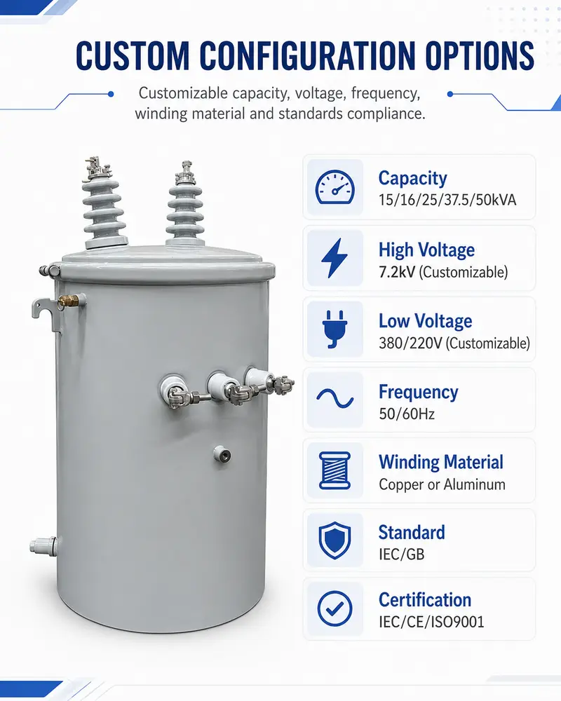 Toroidal-Coil Single-Phase Pole-Mounted Transformer — 15 to 50 kVA — detail 4