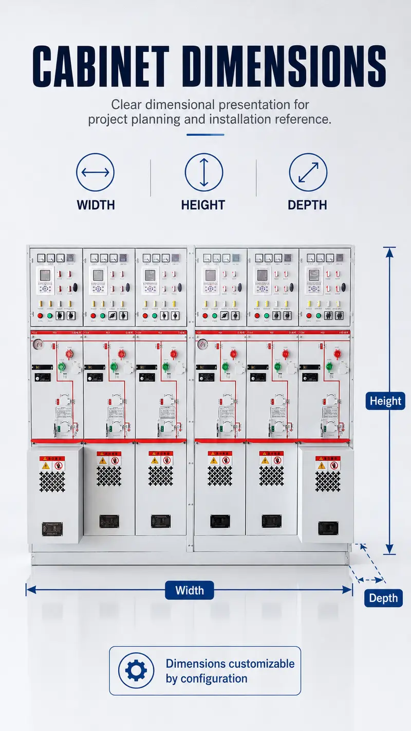 Gas-Insulated MV/HV Switchgear 12kV / 24kV / 33kV — SF6 Metal-Enclosed Switch Cabinet — detail 1